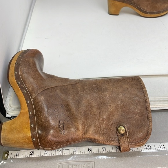 UGG Lynnea Clog Boots Convertible Fold Down Sherpa Lined Size 6 #1955 - Picture 11 of 11